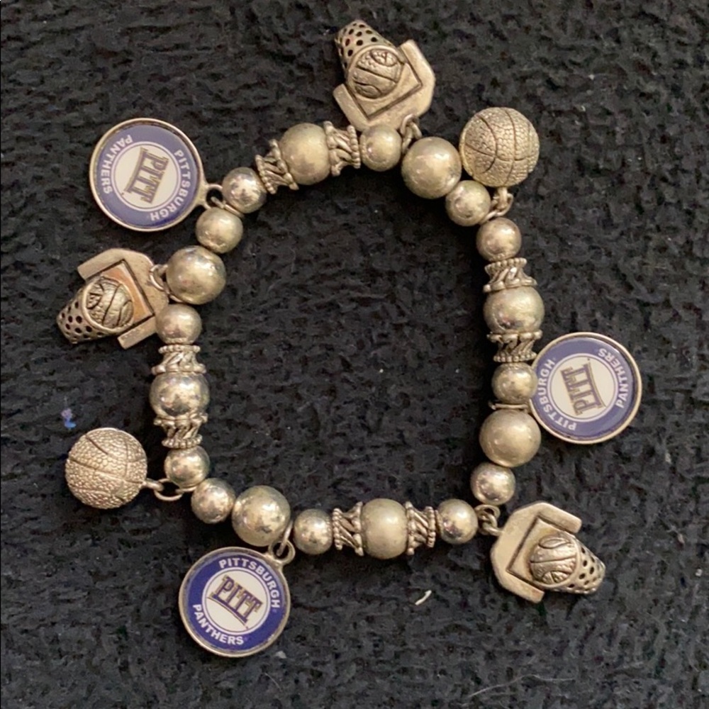 PITT Basketball Charm Bracelet